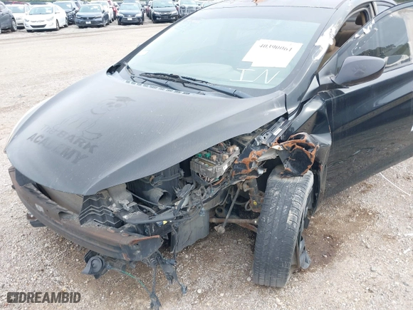 2012 Hyundai Elantra GLS with VIN KMHDH4AE6CU334263, listed as a IAAI auction lot 40390061 with 1 mi miles. Bid and sale history available at carsss.com. Image 6.