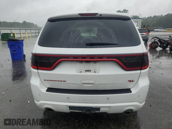 2017 Dodge Durango R/T with VIN 1C4SDHCT1HC609691, listed as a Copart auction lot 59433395 with 124,502 mi miles and Salvage title. Bid and sale history available at DreamBid. Image 6.