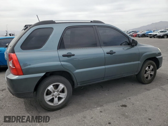 2009 Kia Sportage LX with VIN KNDJF724397574804, listed as a Copart auction lot 51101525 with 147,183 mi miles and Salvage Title. Bid and sale history available at carsss.com. Image 3.