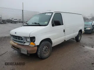 2001 Ford Econoline Cargo with VIN 1FTRE142X1HB27593, listed as a Copart auction lot 83827154 with 190,761 mi miles and Salvage Title. Bid and sale history available at DreamBid. Image 1.