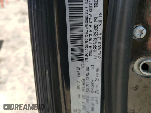 2018 Ram 1500 Express with VIN 1C6RR7KG9JS258692, listed as a Copart auction lot 54575175 with 143,949 mi miles and Salvage title. Bid and sale history available at DreamBid. Image 12.