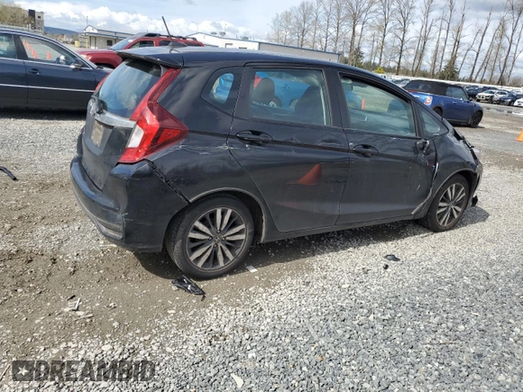 2018 Honda Fit EX-L with VIN 3HGGK5H99JM700706, listed as a Copart auction lot 50999845 with 74,985 mi miles and Salvage title. Bid and sale history available at DreamBid. Image 3.