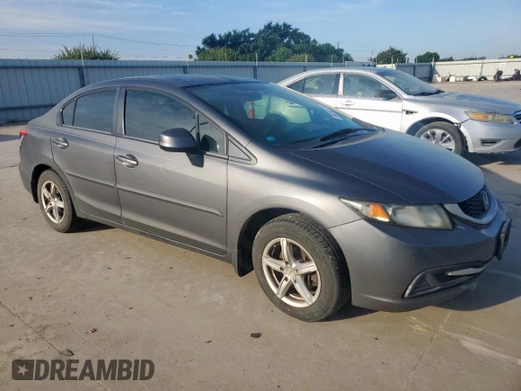 2013 Honda Civic LX z VIN 2HGFB2F50DH502593, wystawiony jako Copart lot #58256345 z przebiegiem 178 975 mil mil oraz Szkoda całkowita • Salvage title. Historia ofert i sprzedaży dostępna na DreamBid. Obrazek 4.