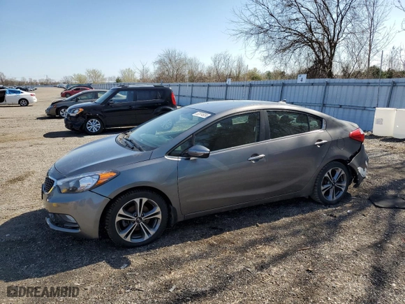 2016 Kia Forte EX with VIN KNAFX4A82G5595252, listed as a Copart auction lot 89169015 with 92,271 mi miles and Salvage Title. Bid and sale history available at carsss.com. Image 1.