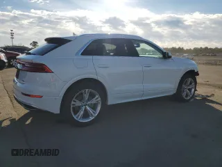 2023 Audi Q8 Premium with VIN WA1AVBF11PD024709, listed as a Copart auction lot 86481534 with 22,507 mi miles and Salvage title. Bid and sale history available at DreamBid. Image 3.