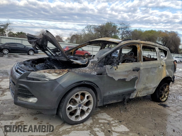 2016 Ford Escape Titanium with VIN 1FMCU0J94GUC78297, listed as a Copart auction lot 88024355 with 0 mi miles and Non Repairable. Bid and sale history available at carsss.com. Image 1.