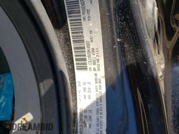 2008 Chrysler Sebring LX with VIN 1C3LC45K58N105657, listed as a Copart auction lot 54226424 with 239,087 mi miles and Salvage Title. Bid and sale history available at carsss.com. Image 13.