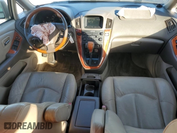 2001 Lexus RX 300 with VIN JTJGF10U410103362, listed as a Copart auction lot 85323674 with 117,263 mi miles and Salvage Title. Bid and sale history available at DreamBid. Image 8.
