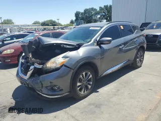 2016 Nissan Murano Platinum with VIN 5N1AZ2MGXGN167021, listed as a Copart auction lot 63836235 with 132,008 mi miles and Salvage title. Bid and sale history available at DreamBid. Image 1.