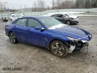 2023 Hyundai Elantra SEL with VIN KMHLS4AG3PU615456, listed as a Copart auction lot 53288145 with 60,185 mi miles and Salvage Title. Bid and sale history available at carsss.com. Image 4.
