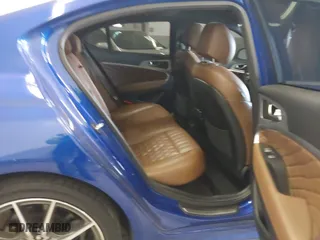 2021 Genesis G70 2.0T with VIN KMTG44LA4MU073743, listed as a IAAI auction lot 41665971 with 43,061 mi miles. Bid and sale history available at carsss.com. Image 8.