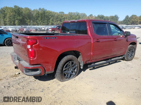 2024 Chevrolet Silverado 1500 RST with VIN 1GCUDEE88RZ350616, listed as a Copart auction lot 76806374 with 11,086 mi miles and Salvage Title. Bid and sale history available at carsss.com. Image 3.