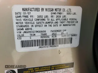 2007 Infiniti M Sport z VIN JNKAY01E77M309456, wystawiony jako Copart lot #60233465 z przebiegiem 120 858 mil mil oraz Szkoda całkowita • Salvage title. Historia ofert i sprzedaży dostępna na DreamBid. Obrazek 12.