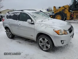 2011 Toyota RAV4 Sport with VIN JTMRK4DV7B5101508, listed as a Copart auction lot 44310925 with 129,893 mi miles and Salvage Title. Bid and sale history available at carsss.com. Image 4.