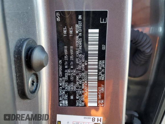 2021 Lexus RX with VIN JTJHZKFA3M2033702, listed as a Copart auction lot 43055955 with 23,166 mi miles and Salvage Title. Bid and sale history available at carsss.com. Image 14.