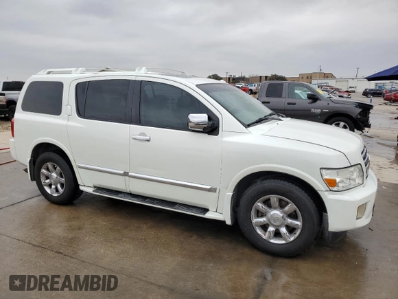 2007 Infiniti QX56 with VIN 5N3AA08A57N804745, listed as a Copart auction lot 78739504 with 234,545 mi miles and Salvage Title. Bid and sale history available at carsss.com. Image 4.