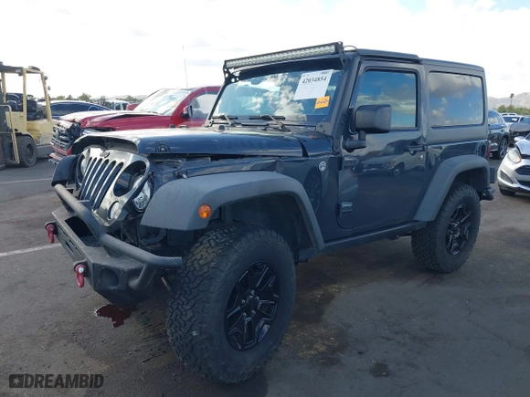 2018 Jeep Wrangler JK Sport with VIN 1C4AJWAG3JL889621, listed as a IAAI auction lot 42034854 with 61,505 mi miles. Bid and sale history available at carsss.com. Image 17.