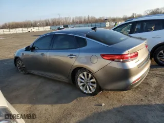 2018 Kia Optima EX with VIN 5XXGU4L31JG260682, listed as a Copart auction lot 46659734 with 117,939 mi miles and Salvage Title. Bid and sale history available at carsss.com. Image 2.
