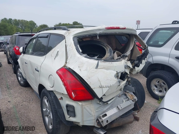2004 Nissan Murano SL with VIN JN8AZ08T24W214262, listed as a IAAI auction lot 40099751 with 134,429 mi miles. Bid and sale history available at carsss.com. Image 3.
