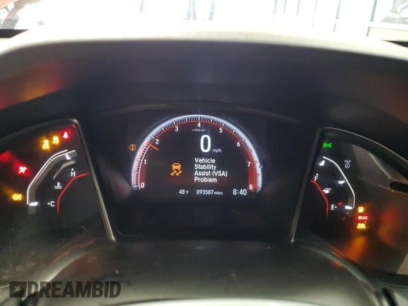 2018 Honda Civic Si Coupe with VIN 2HGFC3A57JH758431, listed as a Copart auction lot 51322505 with 93,587 mi miles and Salvage Title. Bid and sale history available at carsss.com. Image 9.