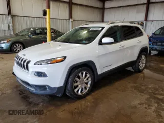 2015 Jeep Cherokee Limited with VIN 1C4PJLDBXFW765909, listed as a Copart auction lot 52293525 with 125,702 mi miles and Salvage Title. Bid and sale history available at DreamBid. Image 1.