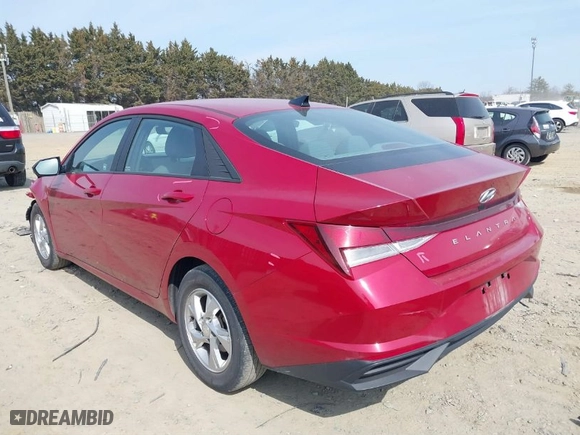 2021 Hyundai Elantra SE with VIN KMHLL4AG9MU180564, listed as a IAAI auction lot 41722267 with 56,254 mi miles. Bid and sale history available at carsss.com. Image 3.