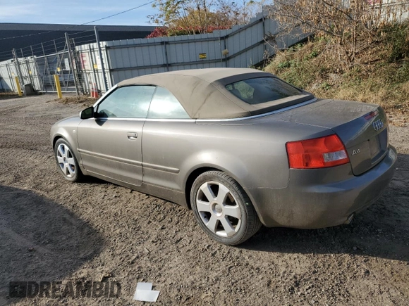 2004 Audi A4 3.0L with VIN WAUAT48H34K003530, listed as a Copart auction lot 77680474 with 70,888 mi miles and Clean Title. Bid and sale history available at carsss.com. Image 2.