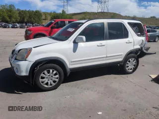 2005 Honda CR-V EX SE z VIN JHLRD78905C041065, wystawiony jako Copart lot #57107705 z przebiegiem 288 338 mil mil oraz Szkoda całkowita • Salvage title. Historia ofert i sprzedaży dostępna na DreamBid. Obrazek 1.