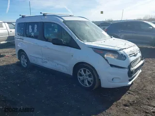 2015 Ford Transit Connect Wagon XLT with VIN NM0AE8F73F1203859, listed as a IAAI auction lot 41668451 with 1 mi miles. Bid and sale history available at carsss.com. Image 1.