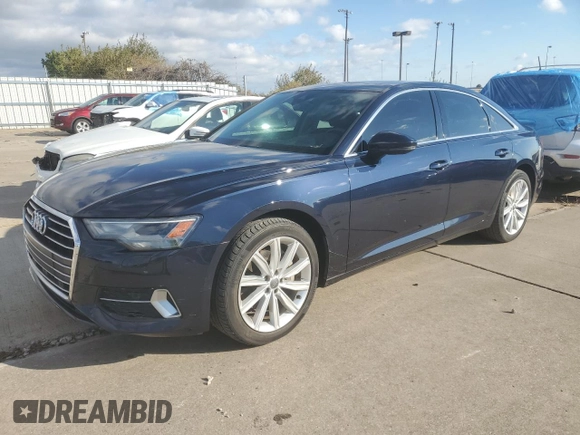 2019 Audi A6 Premium with VIN WAUD8AF22KN129224, listed as a Copart auction lot 80360184 with 48,786 mi miles and Salvage Title. Bid and sale history available at carsss.com. Image 1.