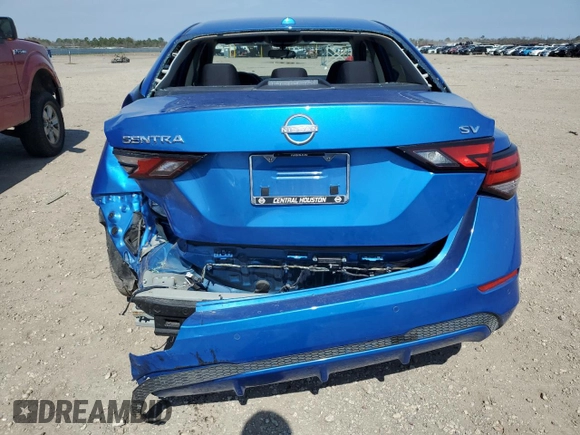 2024 Nissan Sentra SV with VIN 3N1AB8CV4RY209736, listed as a Copart auction lot 47422365 with 21,329 mi miles and Salvage Title. Bid and sale history available at DreamBid. Image 6.