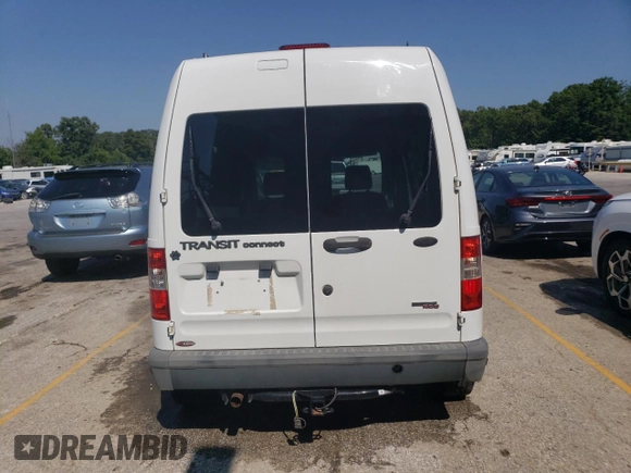2013 Ford Transit Connect XL with VIN NM0LS6AN4DT129378, listed as a Copart auction lot 68691494 with 153,450 mi miles and Salvage Title. Bid and sale history available at carsss.com. Image 6.