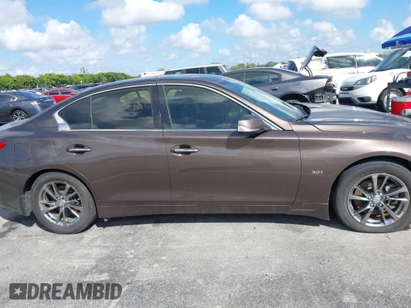 2017 Infiniti Q50 3.0t Premium with VIN JN1EV7AP5HM740257, listed as a IAAI auction lot 41521837 with 78,763 mi miles. Bid and sale history available at carsss.com. Image 13.