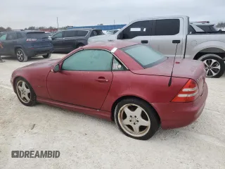 2001 Mercedes-Benz SLK-Class with VIN WDBKK65FX1F182919, listed as a Copart auction lot 76783614 with Not Provided miles and Non Repairable. Bid and sale history available at carsss.com. Image 2.