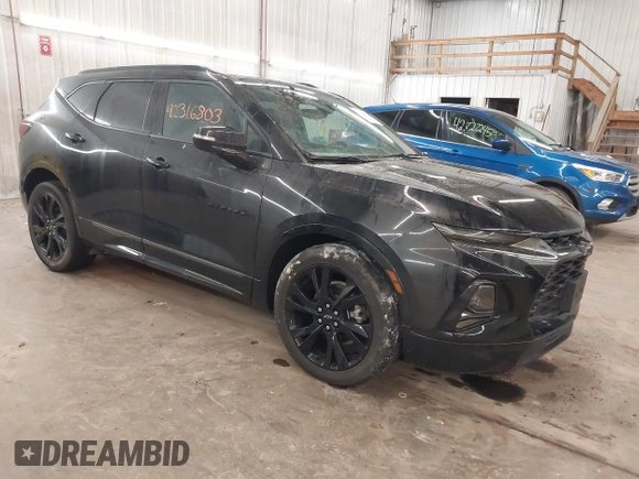 2022 Chevrolet Blazer RS with VIN 3GNKBKRS8NS175932, listed as a IAAI auction lot 42316803 with 46,960 mi miles and . Bid and sale history available at DreamBid. Image 1.