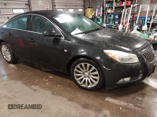 2011 Buick Regal CXL Turbo TO2 with VIN W04GW5EV5B1097993, listed as a IAAI auction lot 41730849 with 160,425 mi miles. Bid and sale history available at carsss.com. Image 1.