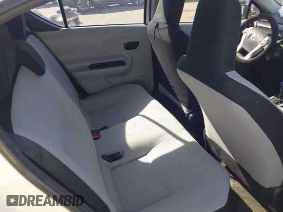 2012 Toyota Prius One with VIN JTDKDTB31C1512595, listed as a IAAI auction lot 42652617 with Not provided miles and . Bid and sale history available at DreamBid. Image 8.