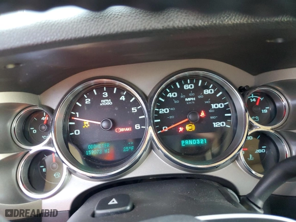 2013 Chevrolet Silverado 1500 LT with VIN 1GCRCSEA4DZ244490, listed as a Copart auction lot 46329895 with 159,072 mi miles and Salvage Title. Bid and sale history available at carsss.com. Image 9.