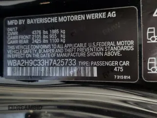2017 BMW 2 Series 230i xDrive with VIN WBA2H9C33H7A25733, listed as a Copart auction lot 69191704 with 26,092 mi miles and Clean Title. Bid and sale history available at carsss.com. Image 12.