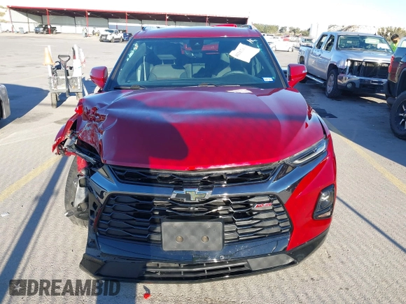 2022 Chevrolet Blazer RS with VIN 3GNKBERS9NS143962, listed as a IAAI auction lot 41347308 with 18,711 mi miles. Bid and sale history available at carsss.com. Image 6.
