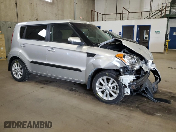 2012 Kia Soul + with VIN KNDJT2A66C7386879, listed as a Copart auction lot 54155375 with 40,043 mi miles and Salvage Title. Bid and sale history available at DreamBid. Image 4.