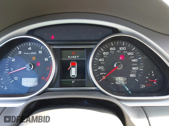 2013 Audi Q7 3.0T Premium Plus with VIN WA1LGAFE7DD002922, listed as a IAAI auction lot 41420595 with 160,751 mi miles. Bid and sale history available at carsss.com. Image 7.