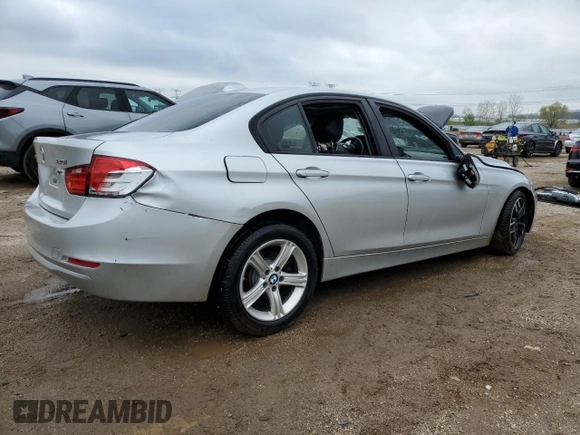 2015 BMW 3 Series 320i xDrive with VIN WBA3C3C58FP663617, listed as a Copart auction lot 55262885 with Not provided miles and Salvage title. Bid and sale history available at DreamBid. Image 3.