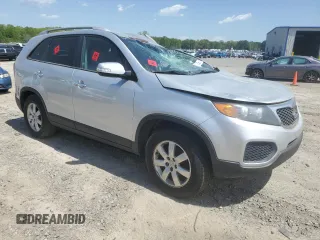 2013 Kia Sorento LX with VIN 5XYKT4A22DG327426, listed as a Copart auction lot 52212045 with 153,820 mi miles and Salvage Title. Bid and sale history available at carsss.com. Image 4.