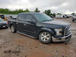 2016 Ford F-150 XL with VIN 1FTEW1CPXGKF97157, listed as a Copart auction lot 57844475 with 105,324 mi miles and Salvage title. Bid and sale history available at DreamBid. Image 4.