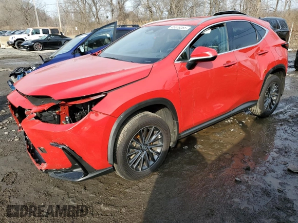 2024 Lexus NX with VIN 2T2AGCEZ5RC050948, listed as a Copart auction lot 46676265 with 10,263 mi miles and Salvage Title. Bid and sale history available at carsss.com. Image 1.