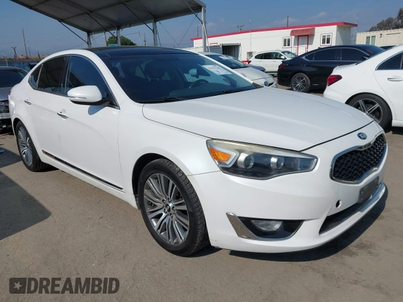 2016 Kia Cadenza Premium with VIN KNALN4D75G5218796, listed as a IAAI auction lot 42151269 with 123,332 mi miles. Bid and sale history available at carsss.com. Image 1.