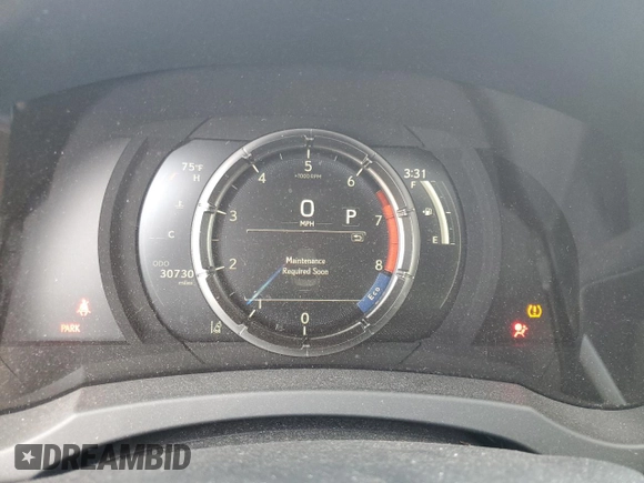 2022 Lexus IS 350 F Sport with VIN JTHGZ1B28N5055765, listed as a Copart auction lot 55329005 with 30,730 mi miles and Salvage title. Bid and sale history available at DreamBid. Image 9.