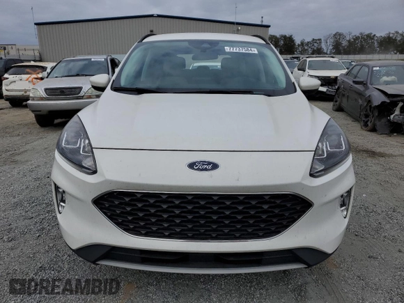 2021 Ford Escape SEL with VIN 1FMCU9H9XMUA23479, listed as a Copart auction lot 77737584 with 54,705 mi miles and Salvage Title. Bid and sale history available at DreamBid. Image 5.