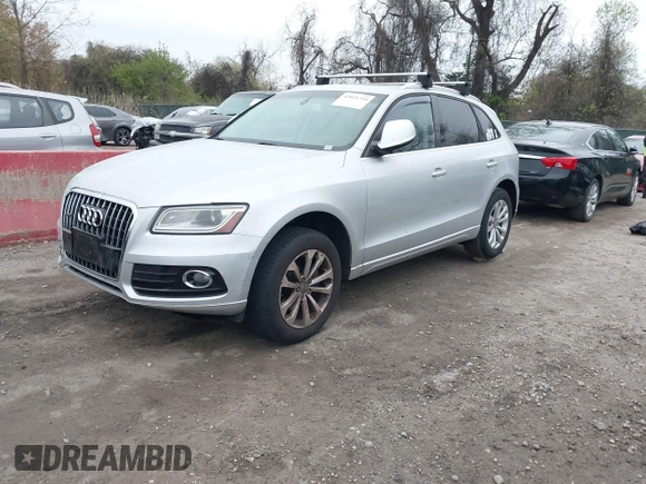 2013 Audi Q5 Premium with VIN WA1CFAFP7DA070577, listed as a IAAI auction lot 42021724 with 142,449 mi miles. Bid and sale history available at carsss.com. Image 2.